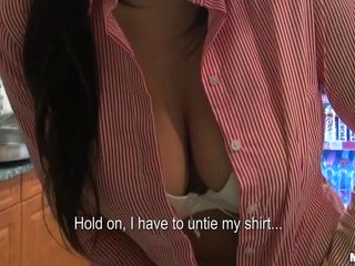 unstrap your shirt and show me yours tits