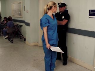 petite blondie doctor sucks officer's dick
